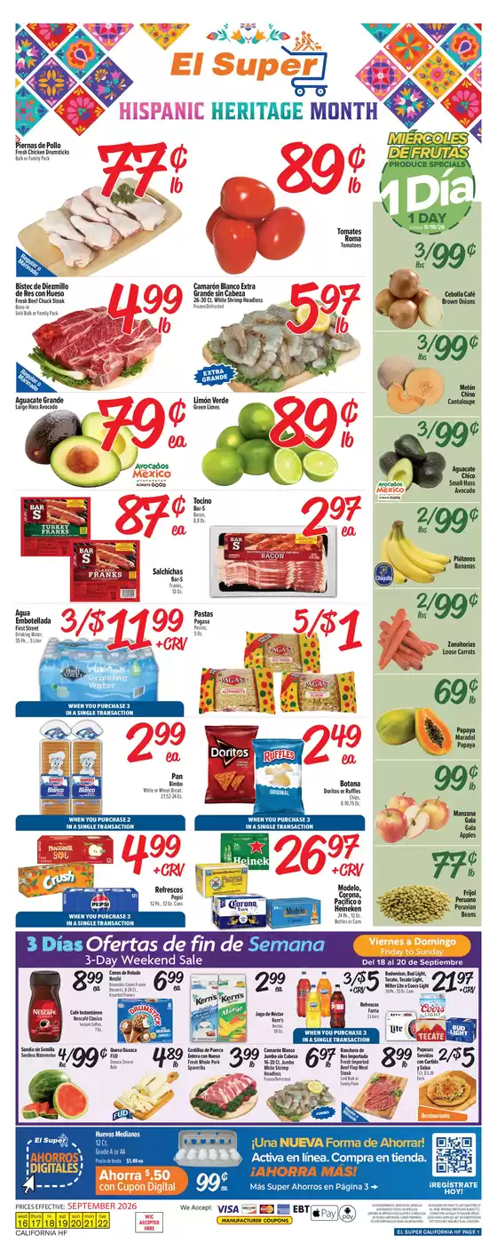 El Super catalogue in Pacific Palisades CA | Our best offers for you | 2026-09-16T00:00:00.000Z - 2026-09-22T00:00:00.000Z