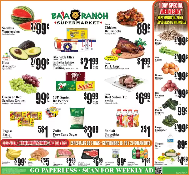 Baja Ranch catalogue | Baja Ranch weekly ad | 2026-09-16T00:00:00.000Z - 2026-09-22T00:00:00.000Z