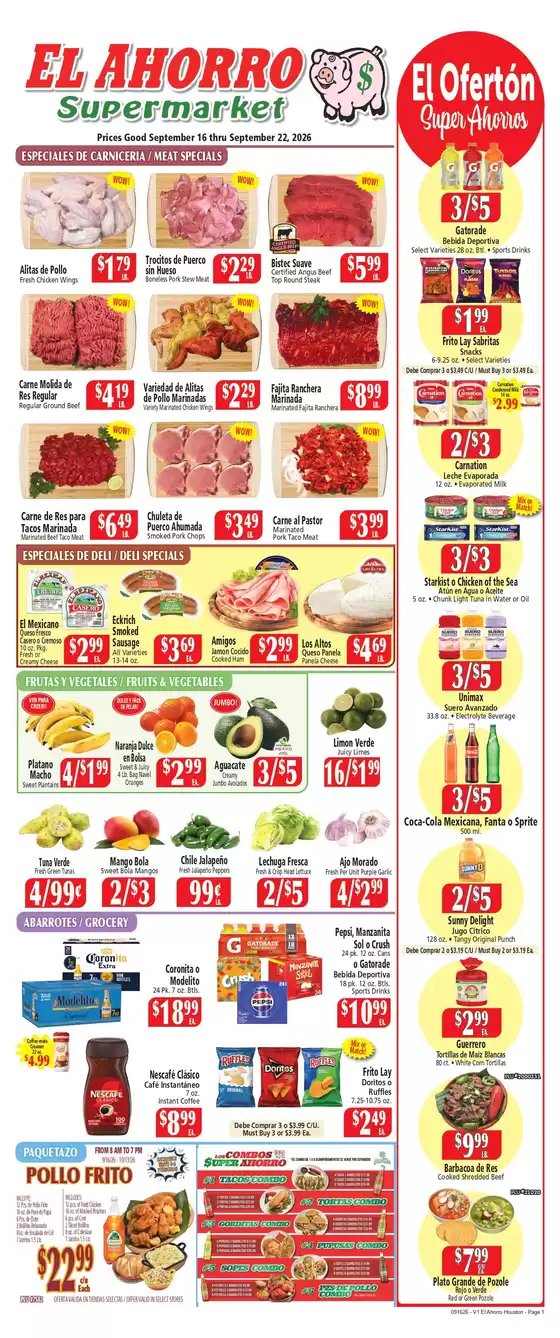 El Ahorro catalogue | Wide range of offers | 2026-09-16T00:00:00.000Z - 2026-10-13T00:00:00.000Z