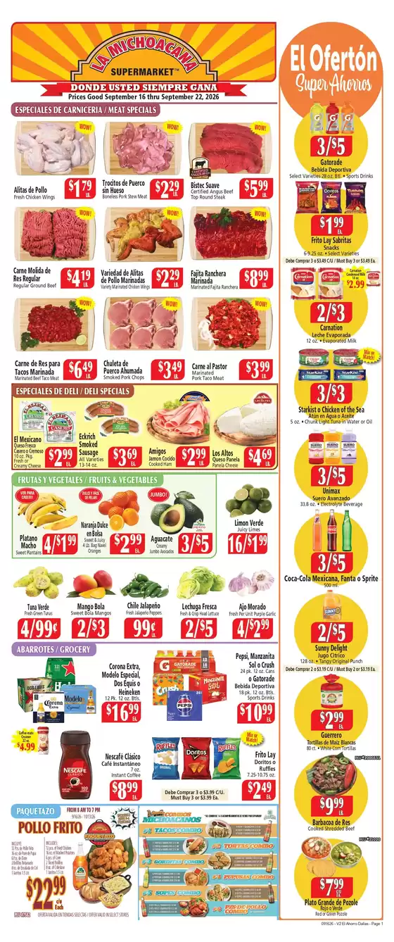 El Ahorro catalogue | Great offer for all customers | 2026-09-16T00:00:00.000Z - 2026-09-22T00:00:00.000Z
