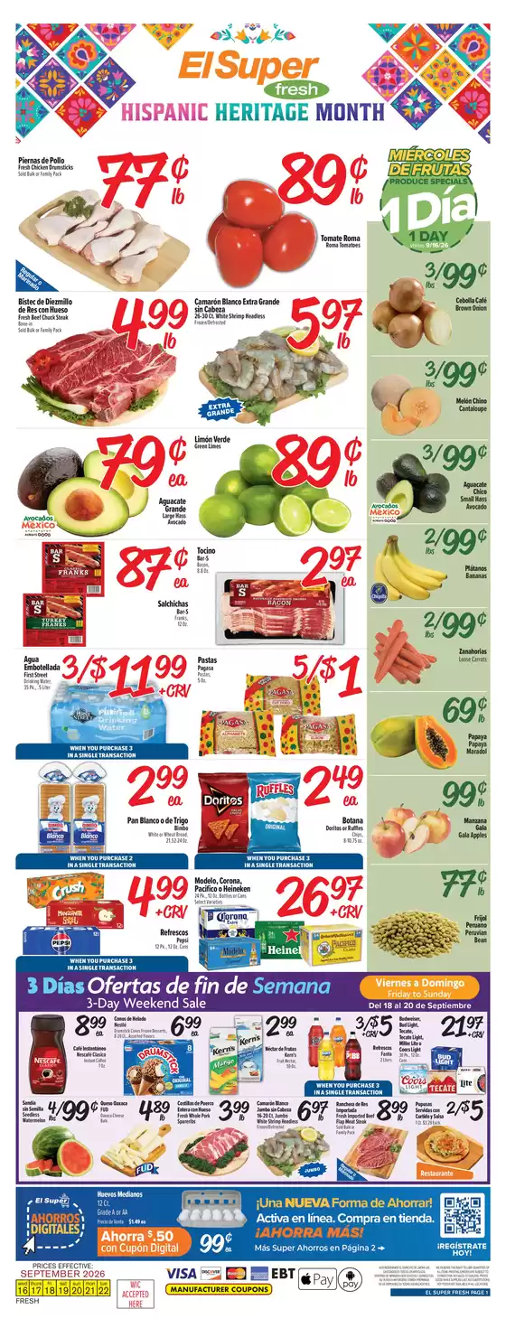 El Super catalogue | Great discounts on selected products | 2026-09-16T00:00:00.000Z - 2026-09-22T00:00:00.000Z