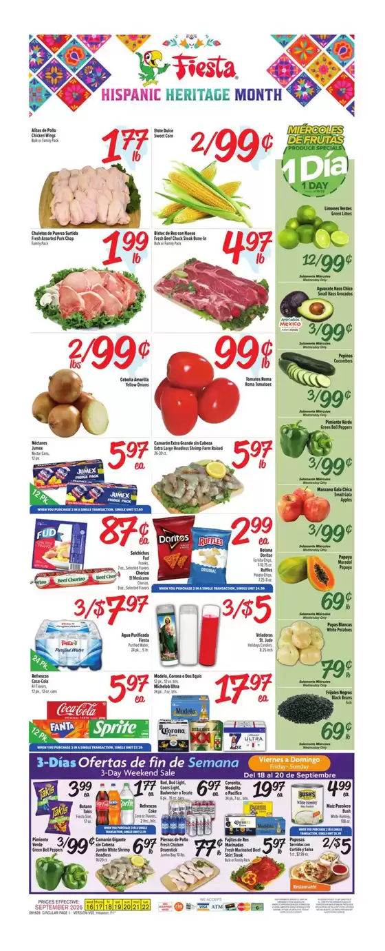 Fiesta Mart catalogue | Weekly Ad | 2026-09-16T00:00:00.000Z - 2026-09-22T00:00:00.000Z
