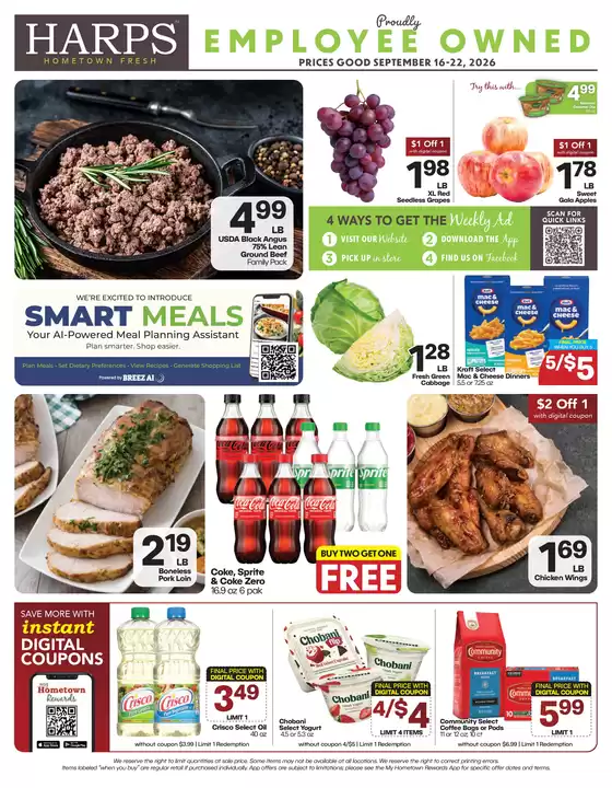 Harp's Market catalogue | Save now with our deals | 2026-09-16T00:00:00.000Z - 2026-09-22T00:00:00.000Z