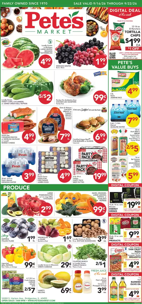 Pete's Fresh Market catalogue in Darien IL | Top deals and discounts | 2026-09-16T00:00:00.000Z - 2026-09-22T00:00:00.000Z
