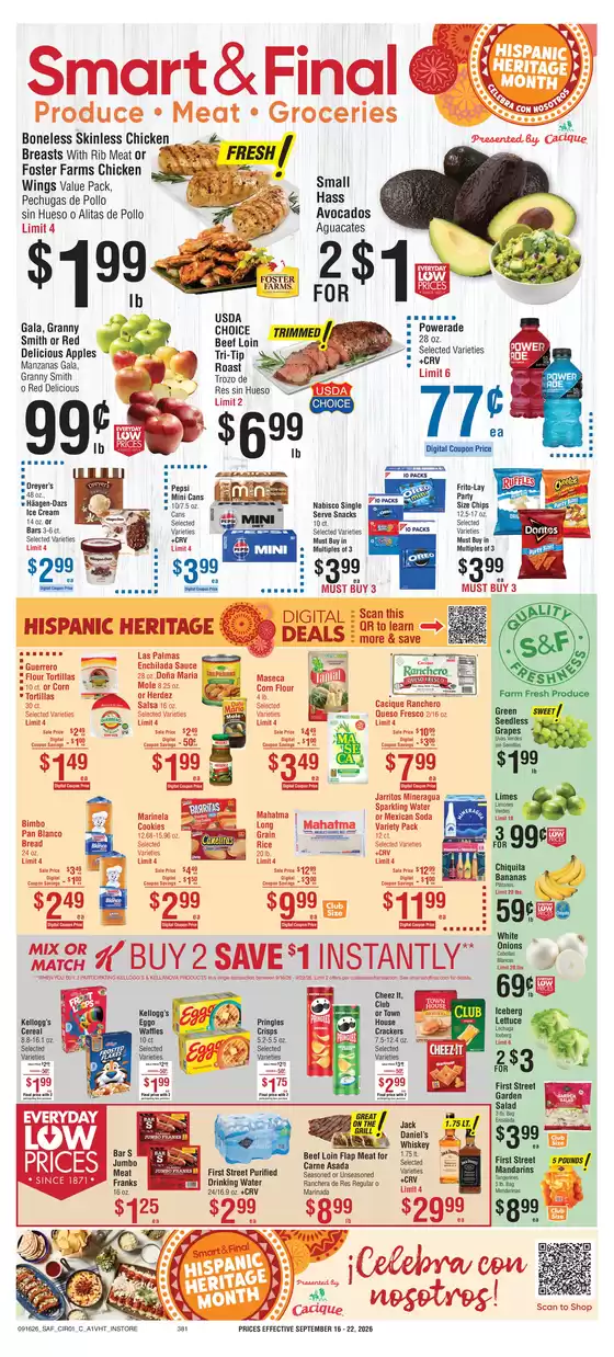 Smart & Final catalogue in Sun City AZ | Current deals and offers | 2026-09-16T00:00:00.000Z - 2026-09-17T00:00:00.000Z