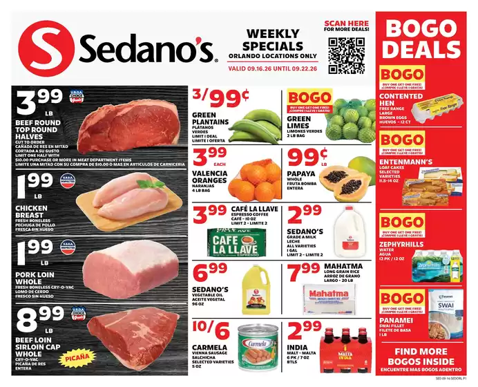 Sedano's catalogue | Wide range of offers | 2026-09-16T00:00:00.000Z - 2026-09-22T00:00:00.000Z