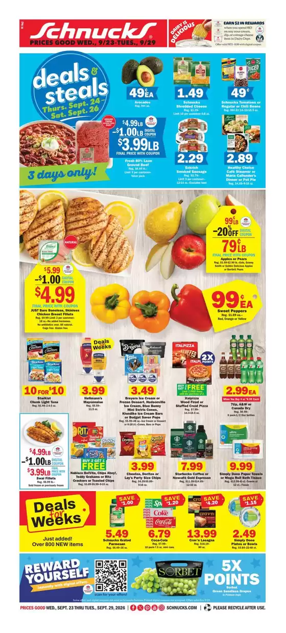 Schnucks catalogue | Discover attractive offers | 2026-09-23T00:00:00.000Z - 2026-09-29T00:00:00.000Z
