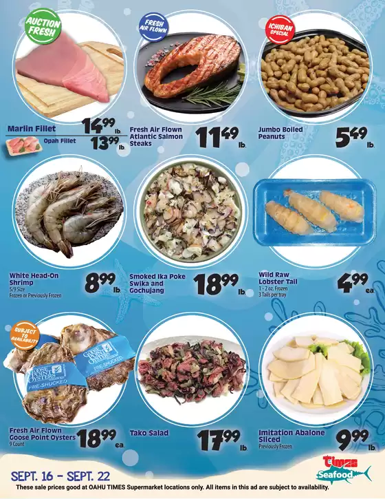 Times Supermarkets catalogue | Seafood Specials | 2026-09-16T00:00:00.000Z - 2026-09-22T00:00:00.000Z
