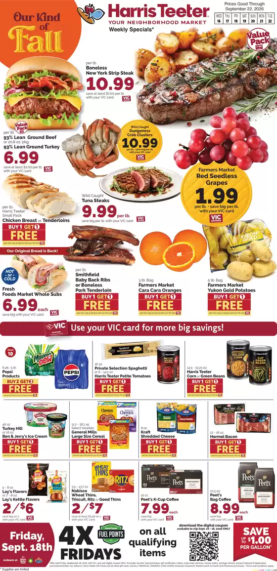 Harris Teeter catalogue in Potomac MD | Great offer for bargain hunters | 2026-09-16T00:00:00.000Z - 2026-09-22T00:00:00.000Z