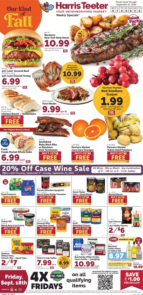 Harris Teeter catalogue in Potomac MD | Attractive special offers for everyone | 2026-09-16T00:00:00.000Z - 2026-09-22T00:00:00.000Z