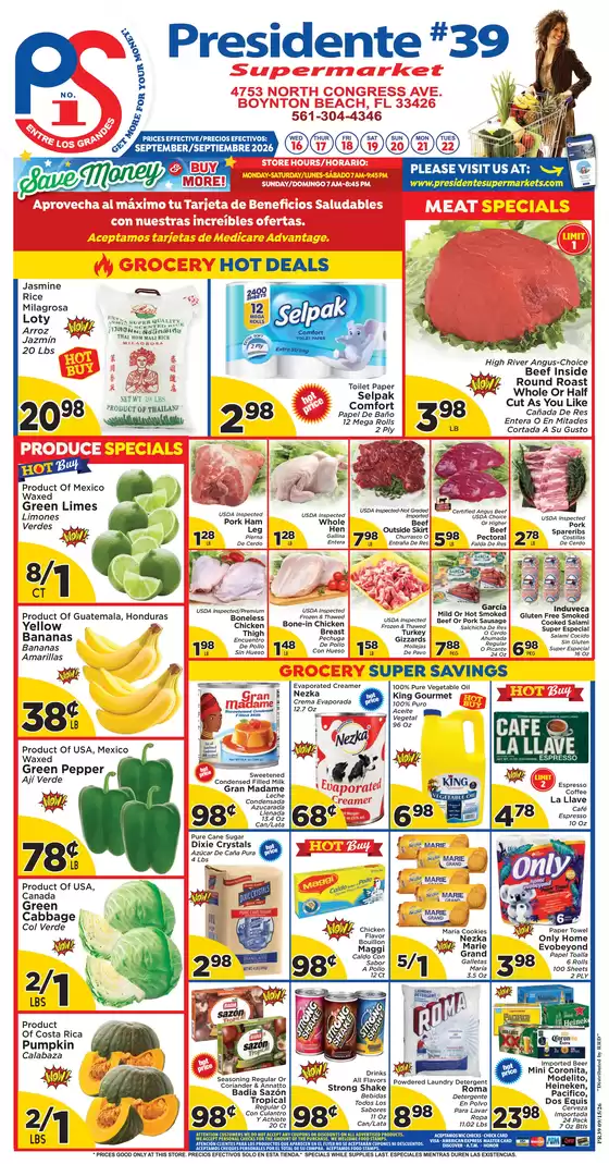 Presidente catalogue | Exclusive deals and bargains | 2026-09-16T00:00:00.000Z - 2026-09-22T00:00:00.000Z