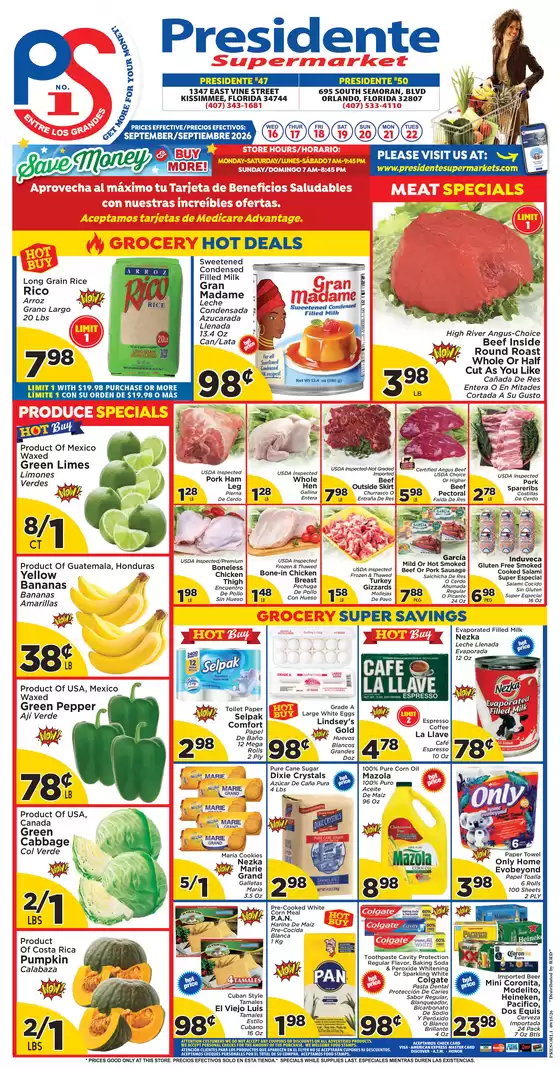 Presidente catalogue | Exclusive bargains | 2026-09-16T00:00:00.000Z - 2026-09-22T00:00:00.000Z