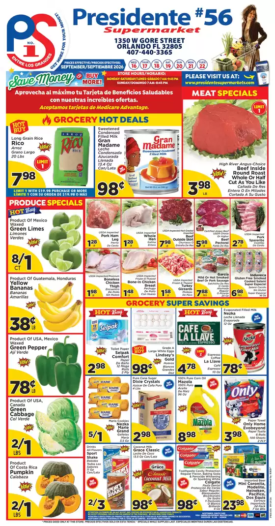 Presidente catalogue | Top deals for all customers | 2026-09-16T00:00:00.000Z - 2026-09-22T00:00:00.000Z