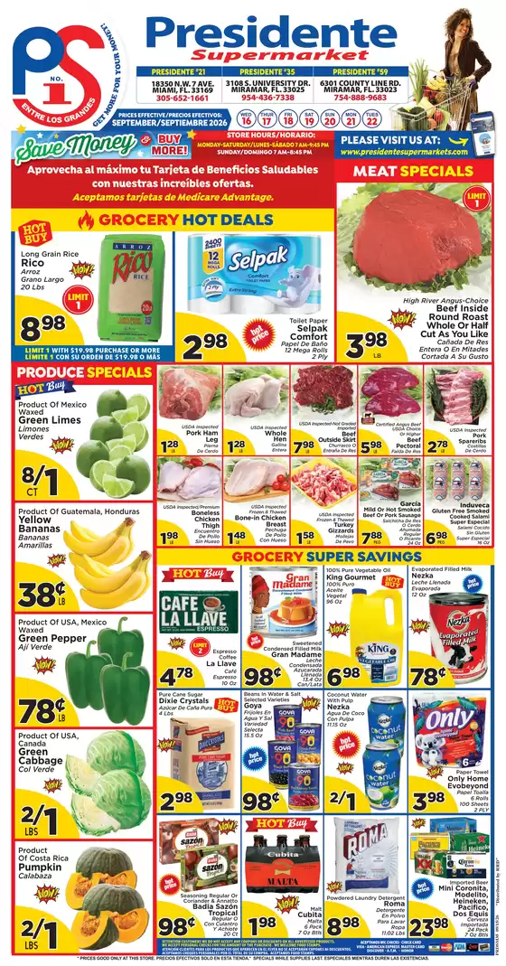 Presidente catalogue | New offers to discover | 2026-09-16T00:00:00.000Z - 2026-09-22T00:00:00.000Z
