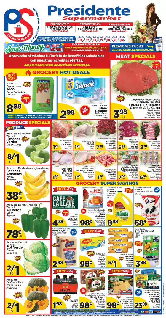 Presidente catalogue | Save now with our deals | 2026-09-16T00:00:00.000Z - 2026-09-22T00:00:00.000Z