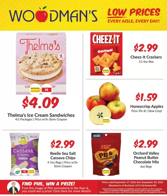 Woodman's catalogue | Discounts and promotions | 2026-09-17T00:00:00.000Z - 2026-09-23T00:00:00.000Z