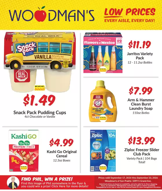 Woodman's catalogue | Offers for bargain hunters | 2026-09-17T00:00:00.000Z - 2026-09-23T00:00:00.000Z