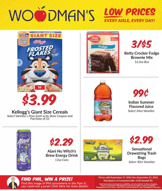 Woodman's catalogue in Algonquin IL | Discover attractive offers | 2026-09-17T00:00:00.000Z - 2026-09-23T00:00:00.000Z