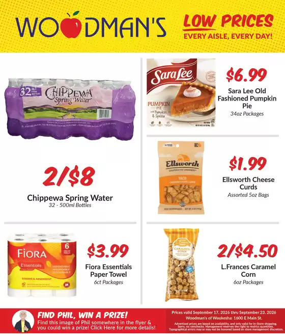 Woodman's catalogue | Exclusive bargains | 2026-09-17T00:00:00.000Z - 2026-09-23T00:00:00.000Z