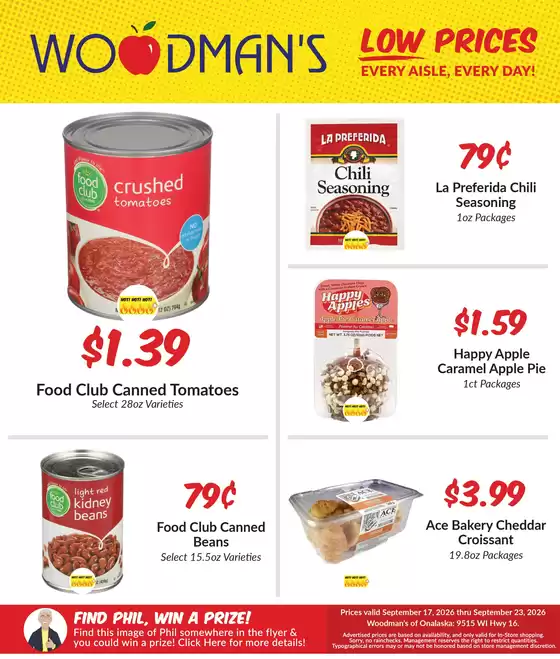 Woodman's catalogue | Top deals for all customers | 2026-09-17T00:00:00.000Z - 2026-09-23T00:00:00.000Z