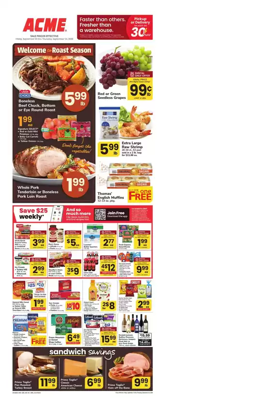 ACME catalogue in Franklin Lakes NJ | Weekly Ad | 2026-09-18T00:00:00.000Z - 2026-09-24T00:00:00.000Z
