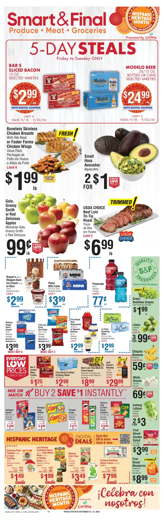 Smart & Final catalogue in San Ysidro CA | Discounts and promotions | 2026-09-18T00:00:00.000Z - 2026-09-22T00:00:00.000Z