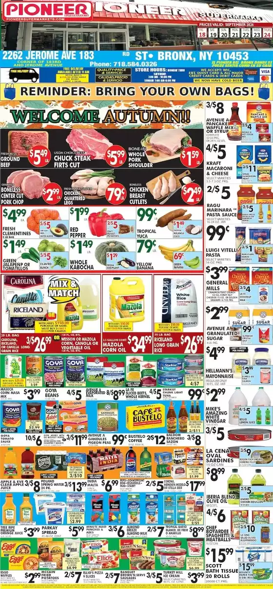 Pioneer Supermarkets catalogue in Maywood NJ | Top deals for all customers | 2026-09-18T00:00:00.000Z - 2026-09-24T00:00:00.000Z