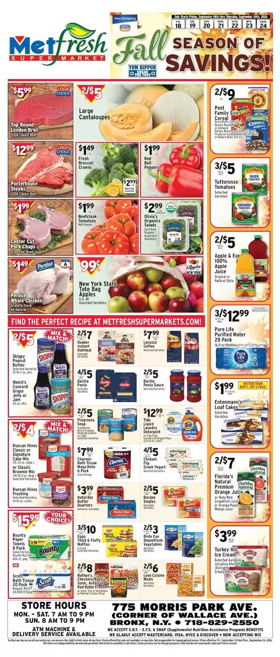 Met Foodmarkets catalogue | Current bargains and offers | 2026-09-18T00:00:00.000Z - 2026-09-24T00:00:00.000Z