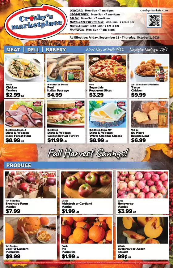 Crosby's Marketplace catalogue | Catalog Crosby's Marketplace | 2026-09-18T00:00:00.000Z - 2026-10-01T00:00:00.000Z