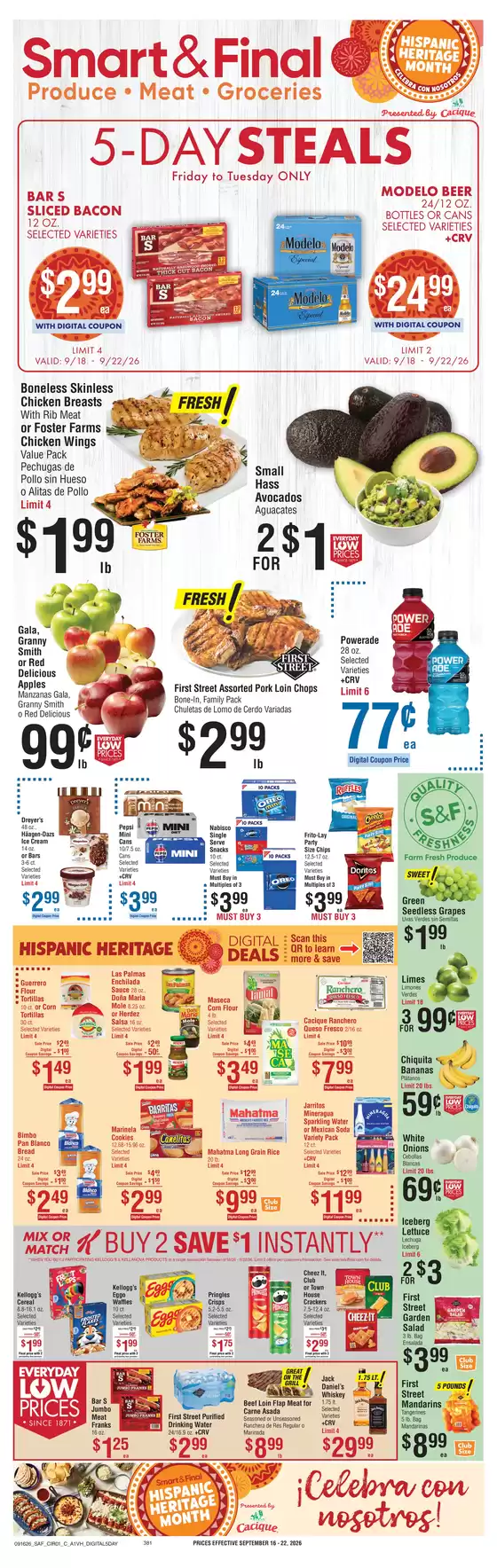 Smart & Final catalogue in Sunset Beach CA | Great discounts on selected products | 2026-09-18T00:00:00.000Z - 2026-09-22T00:00:00.000Z