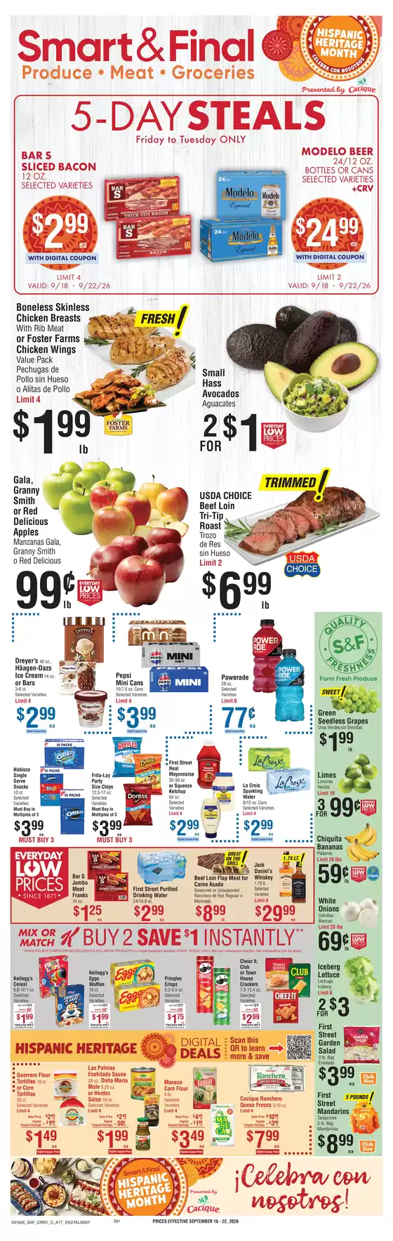 Smart & Final catalogue | Wide range of offers | 2026-09-18T00:00:00.000Z - 2026-09-22T00:00:00.000Z
