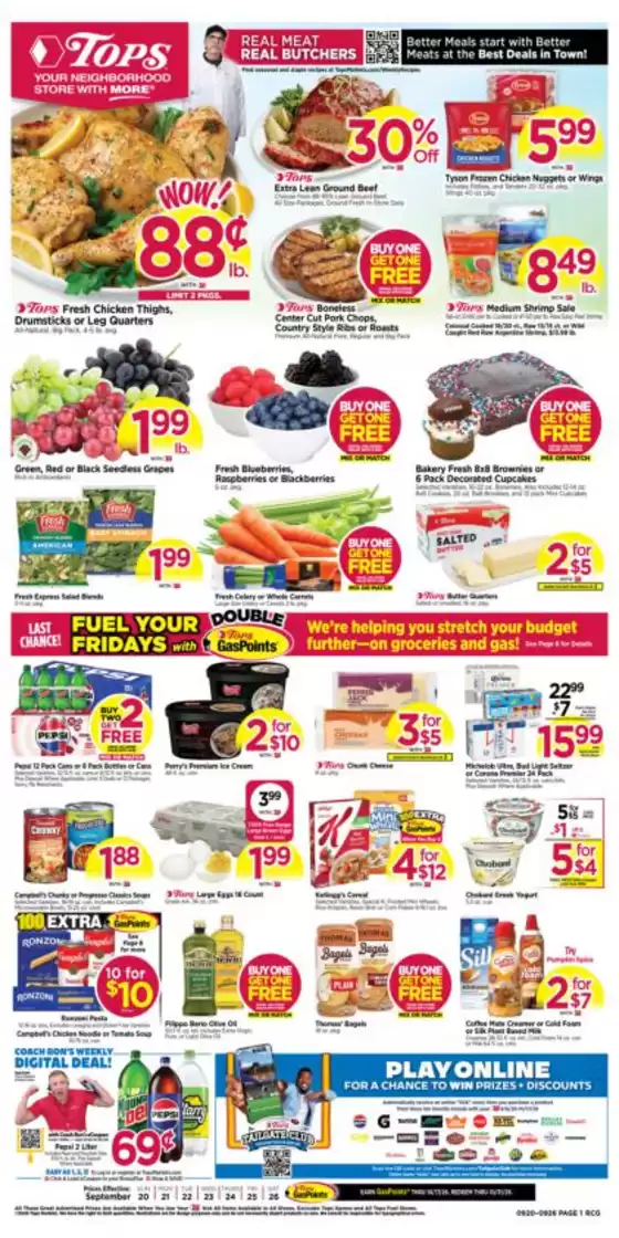 Tops catalogue in Newark NY | Discover attractive offers | 2026-09-20T00:00:00.000Z - 2026-09-26T00:00:00.000Z