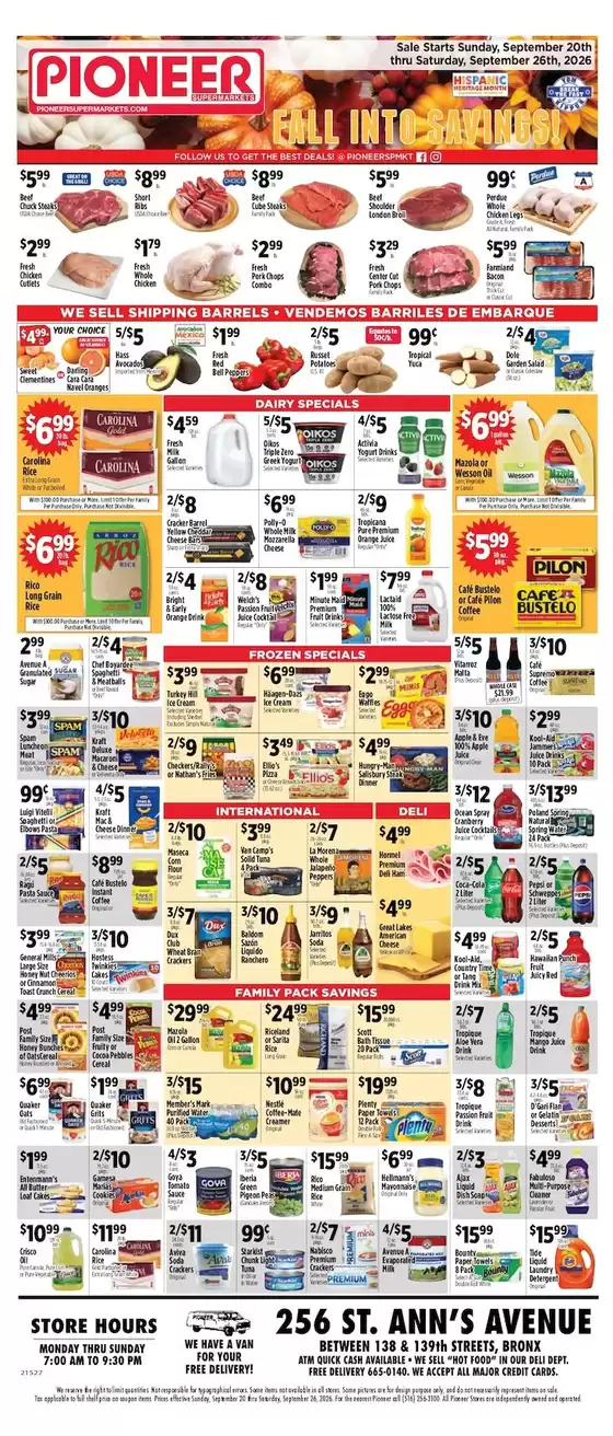 Pioneer Supermarkets catalogue | Our best deals for you | 2026-09-20T00:00:00.000Z - 2026-09-26T00:00:00.000Z