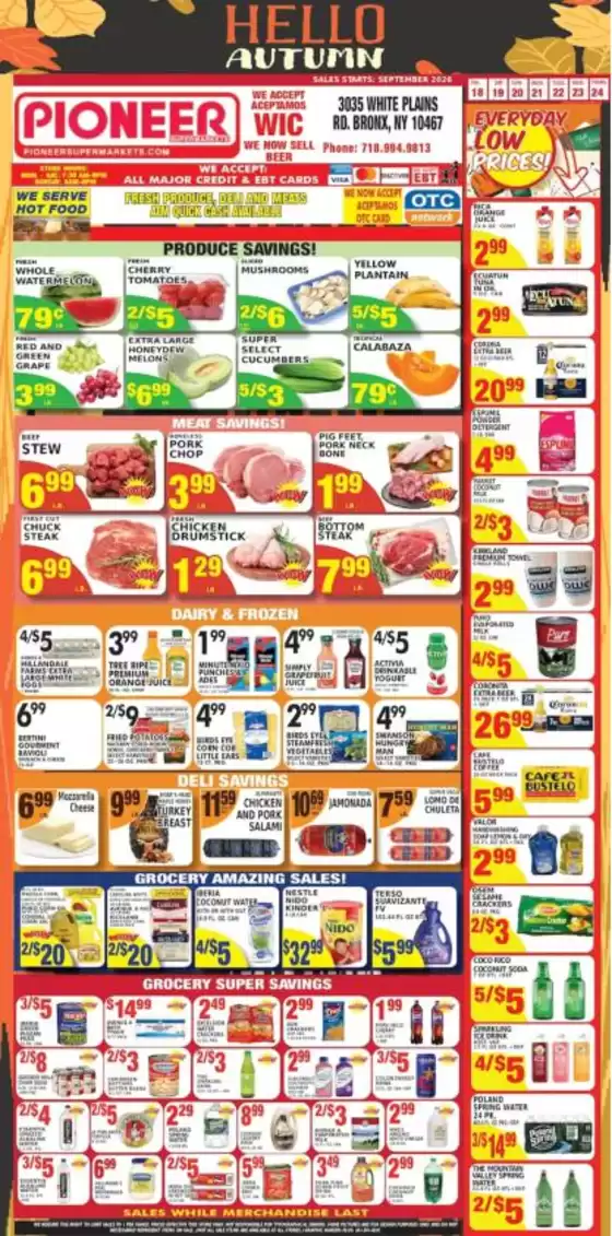 Pioneer Supermarkets catalogue | Great discounts on selected products | 2026-09-20T00:00:00.000Z - 2026-09-26T00:00:00.000Z
