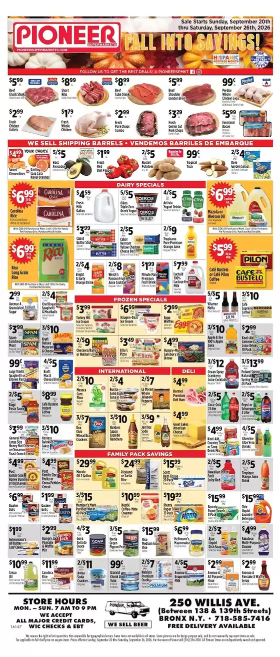 Pioneer Supermarkets catalogue | Offers for bargain hunters | 2026-09-20T00:00:00.000Z - 2026-09-26T00:00:00.000Z