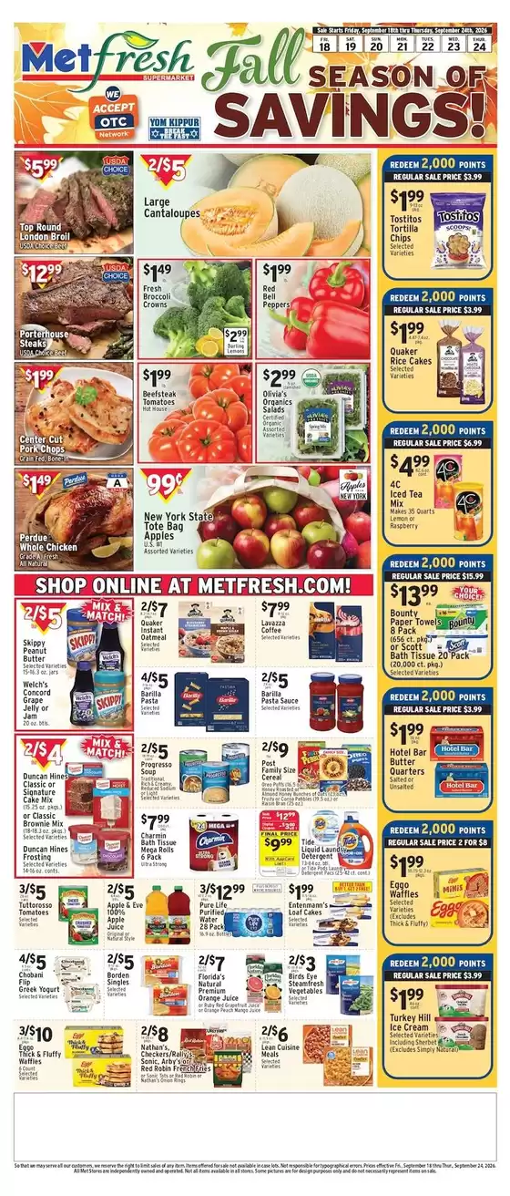 Met Foodmarkets catalogue | Great offer for all customers | 2026-09-18T00:00:00.000Z - 2026-09-24T00:00:00.000Z