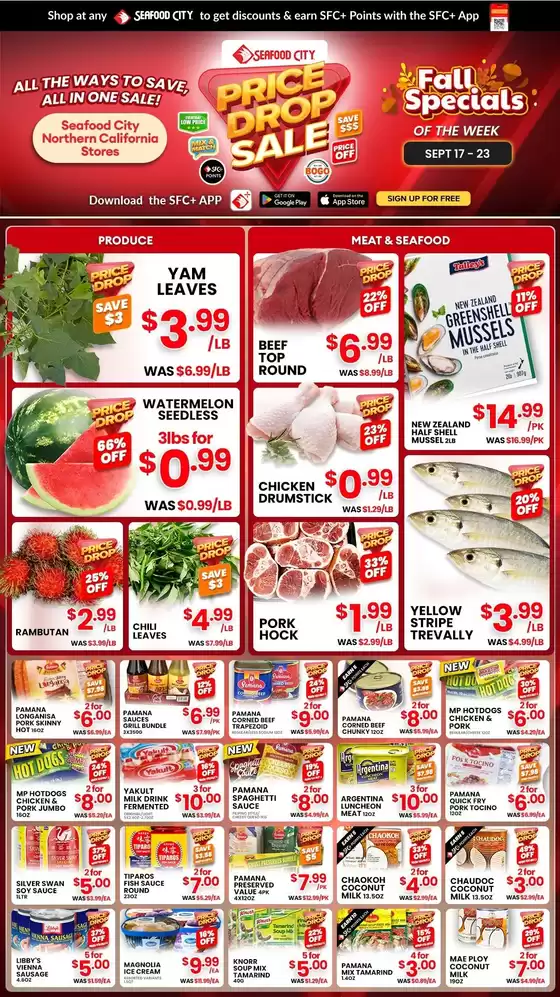 Seafood City catalogue | Seafood City weekly ad | 2026-09-17T00:00:00.000Z - 2026-09-23T00:00:00.000Z