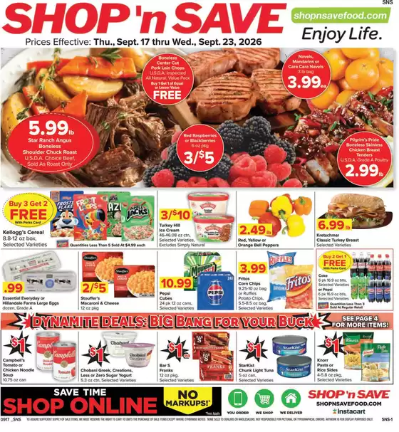 Shop 'n Save catalogue | Shop 'n Save Weekly ad | 2026-09-17T00:00:00.000Z - 2026-09-23T00:00:00.000Z