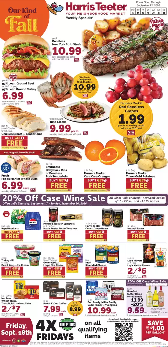 Harris Teeter catalogue in Matthews NC | Attractive special offers for everyone | 2026-09-16T00:00:00.000Z - 2026-09-22T00:00:00.000Z