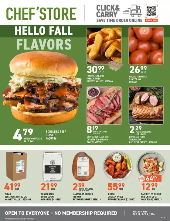 Chef'Store catalogue | Exclusive deals for our customers | 2026-09-21T00:00:00.000Z - 2026-10-04T00:00:00.000Z