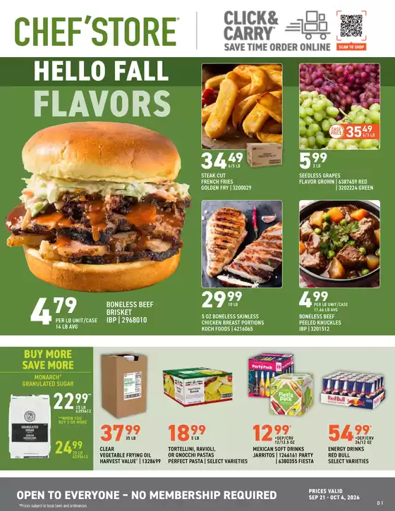 Chef'Store catalogue | Attractive special offers for everyone | 2026-09-21T00:00:00.000Z - 2026-10-04T00:00:00.000Z