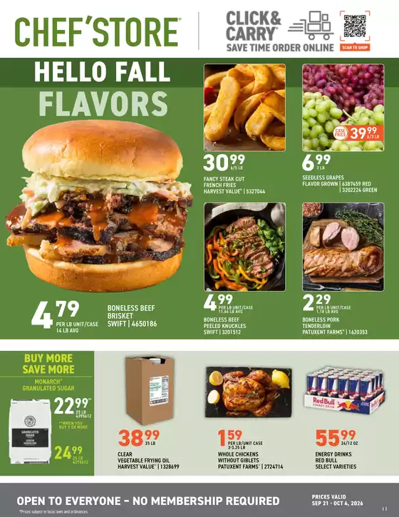 Chef'Store catalogue | Current bargains and offers | 2026-09-21T00:00:00.000Z - 2026-10-04T00:00:00.000Z