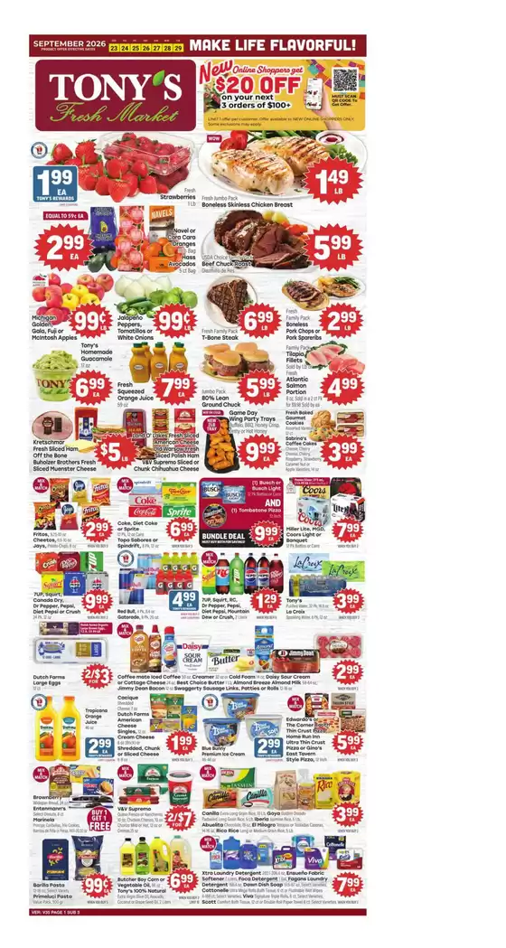 Tony's Fresh Market catalogue in Frankfort IL | Weekly Ad | 2026-09-23T00:00:00.000Z - 2026-09-29T00:00:00.000Z