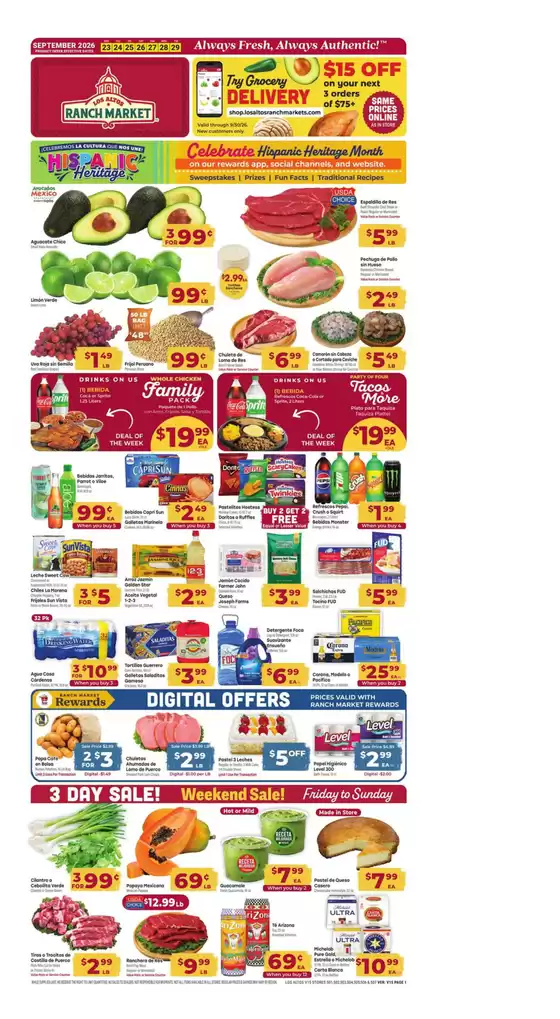 Los Altos Ranch Market catalogue in Phoenix AZ | Attractive special offers for everyone | 2026-09-23T00:00:00.000Z - 2026-09-29T00:00:00.000Z