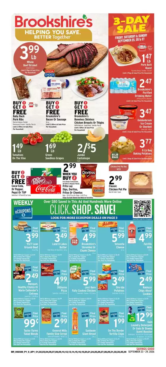 Brookshire's catalogue | Save now with our deals | 2026-09-23T00:00:00.000Z - 2026-09-29T00:00:00.000Z