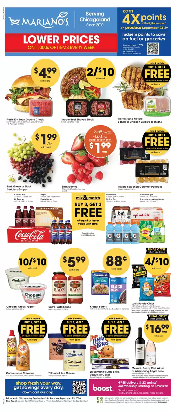 Mariano's catalogue in Schaumburg IL | Weekly Ad | 2026-09-23T00:00:00.000Z - 2026-09-29T00:00:00.000Z