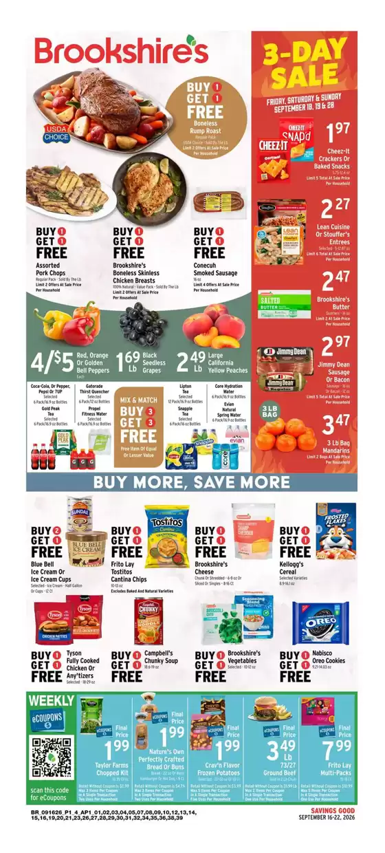 Brookshire's catalogue | Great offer for all customers | 2026-09-16T00:00:00.000Z - 2026-09-22T00:00:00.000Z