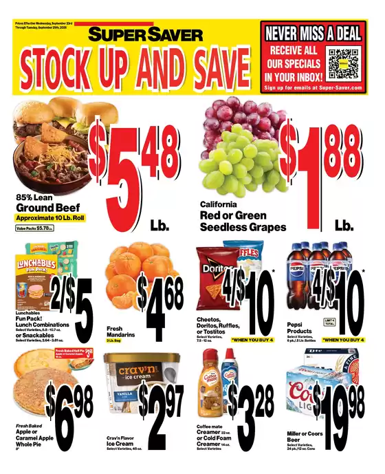 Super Saver catalogue | Exclusive bargains | 2026-09-23T00:00:00.000Z - 2026-09-29T00:00:00.000Z