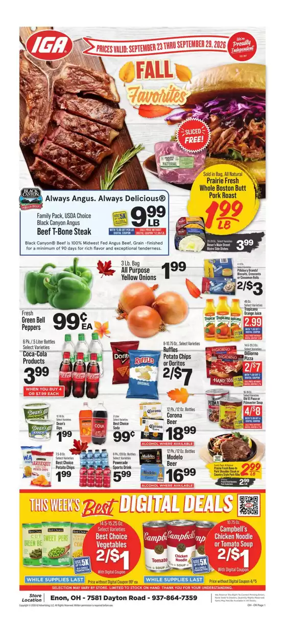 IGA catalogue | Top offers for all bargain hunters | 2026-09-23T00:00:00.000Z - 2026-09-29T00:00:00.000Z