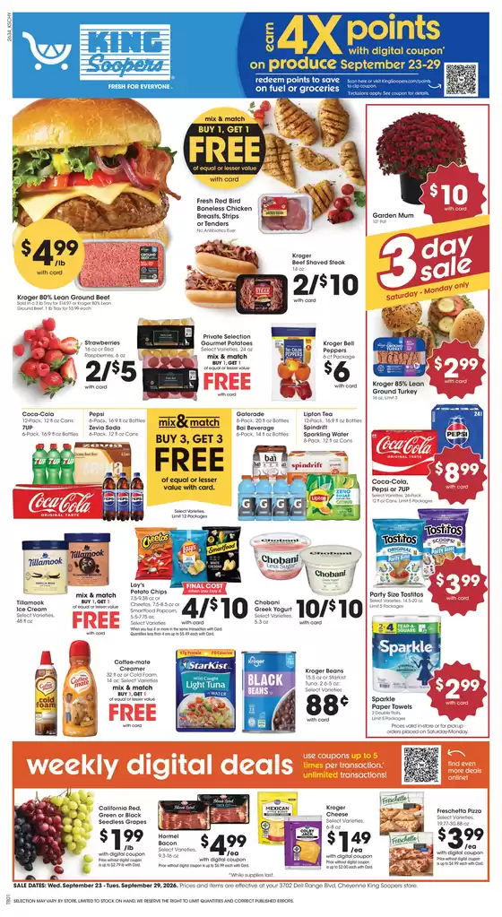 King Soopers catalogue | Great discounts on selected products | 2026-09-23T00:00:00.000Z - 2026-09-29T00:00:00.000Z
